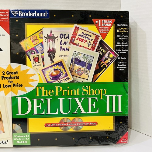 Live Pix w Print Shop Deluxe lll Windows 95 CD-ROM Kodak Digital Processing - Picture 3 of 8