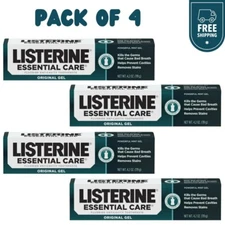LISTERINE Essential Care Toothpaste Original MINT Gel - 4.2 oz (4 pack)