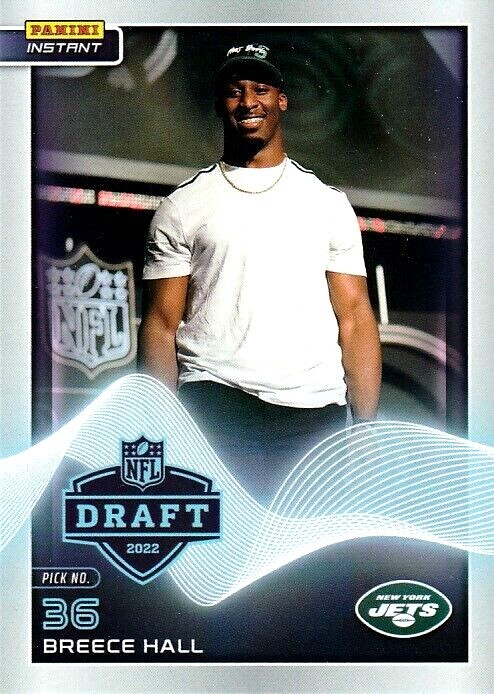 Breece Hall Panini Instant Draft Night #18 Base