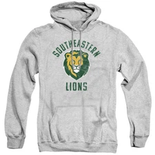 Southeastern Adult Pullover Hoodie Lions Logo, Athletic Heather, S-3XL
