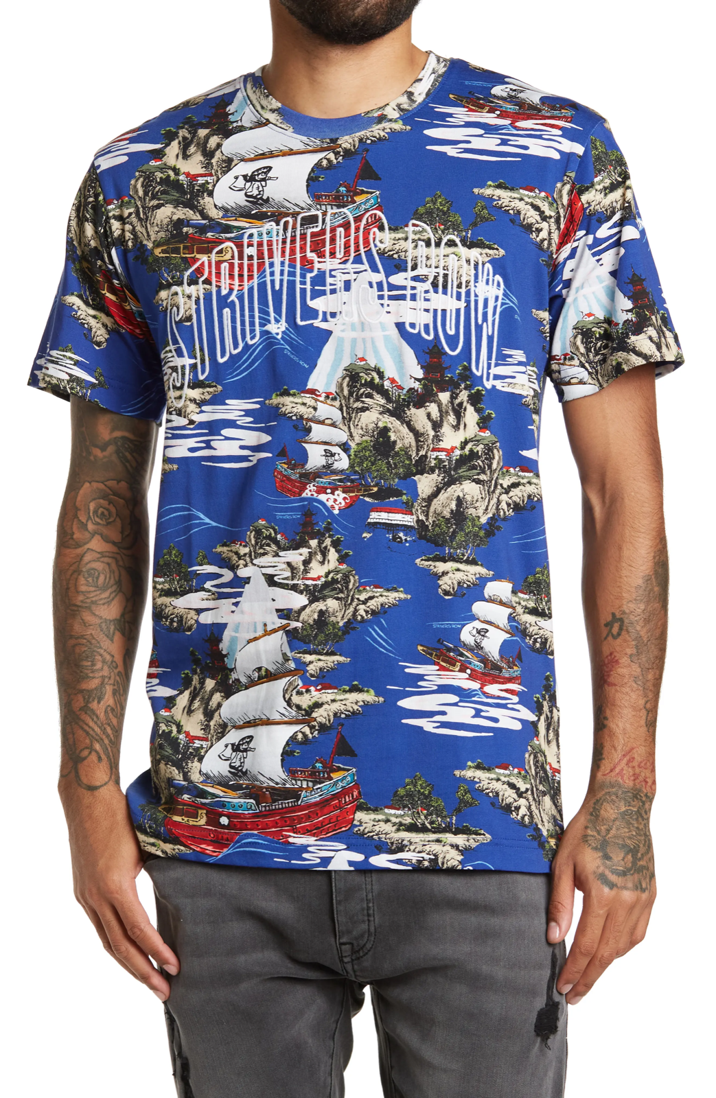 FILA T shirt girocollo Strivers Row Victoria blu Shiomi SS maglia blu taglia S nuova con etichetta