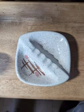Vintage Handcrafted Glazed Pottery Cigarette Cigar Ashtray