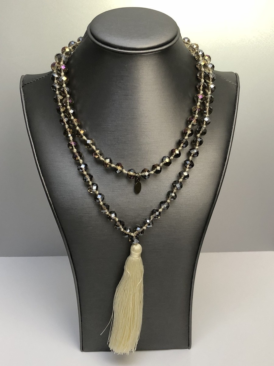 ZACASHA タッセル付きネックレス Zacasha Large Crystal Tassel Necklace | eBay