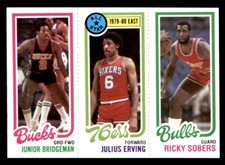 1980 Topps Basketball #22 Bridgeman Erving Sobers NM/MT *d3