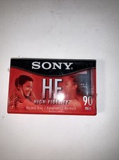 1 SONY HF High Fidelity Normal Bias 90 min Audio Cassette Blank Tape NEW