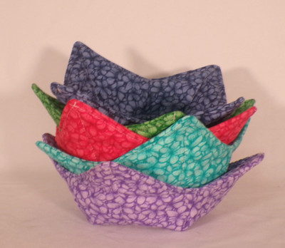 Bowl Cozies Microwavable Soup Bowl Cozies pot holder fabric bowl cozy Reversible