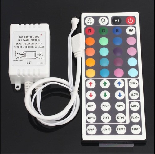 44 Key Infrared Remote Control for 3528 or 5050 LED Light Strips RGB - 第 1/3 張圖片