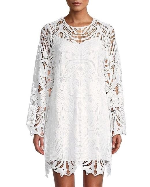 $598 UNGARO Briar Lace Shift Mini Dress size S $598 UNGARO Briar Lace Shift Mini Dress size S