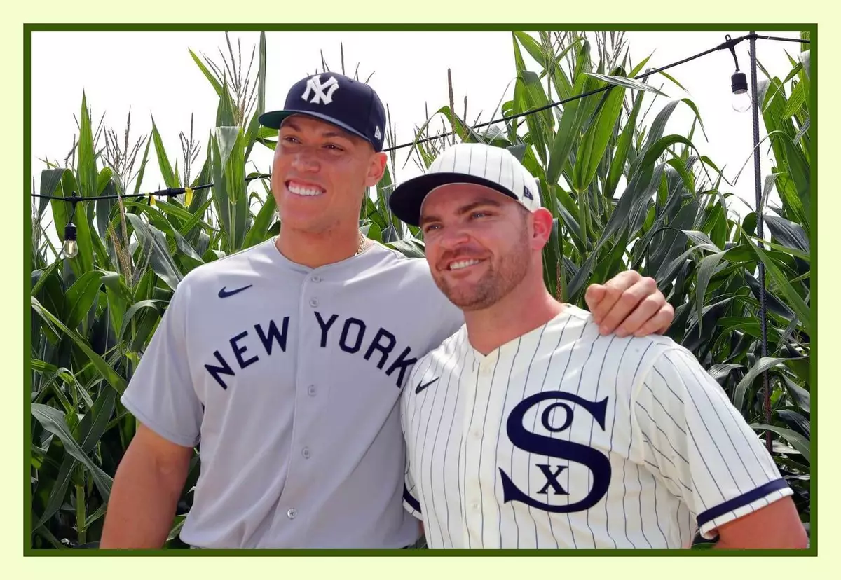 Aaron Judge Liam Hendriks Field of Dreams Baseball Game 11x14