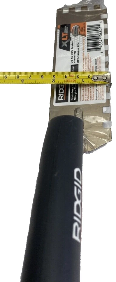Paleta de margen con muescas de acero inoxidable Ridgid XLT serie Premium Foto 4 de 4