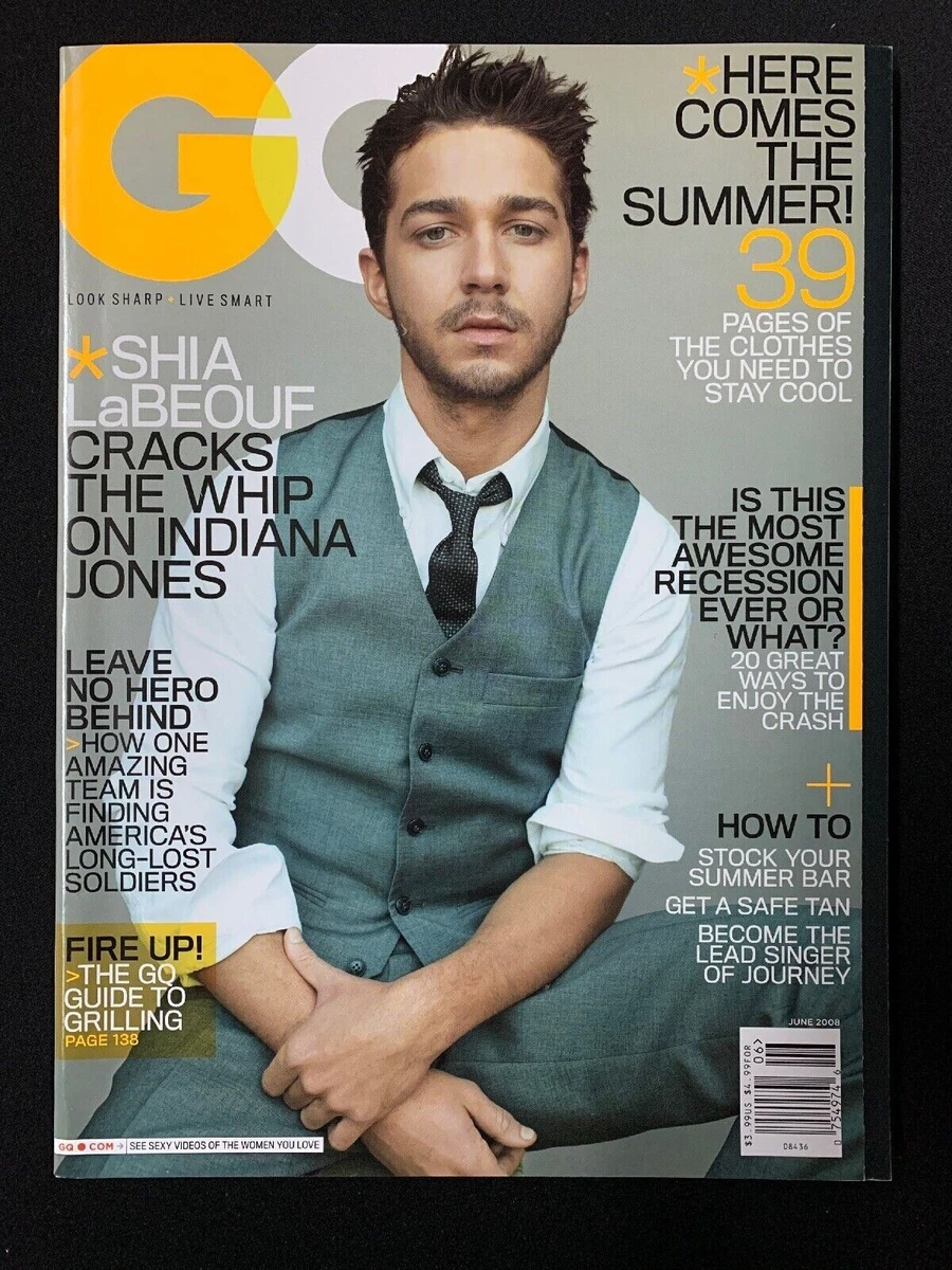 2008 JUNE GQ MAGAZINE - SHIA LABEOUF- New Factory Sealed | eBay