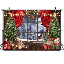 8x6ft Christmas Backdrop Winter Christmas Backdrop for Photography Merry Xmas...