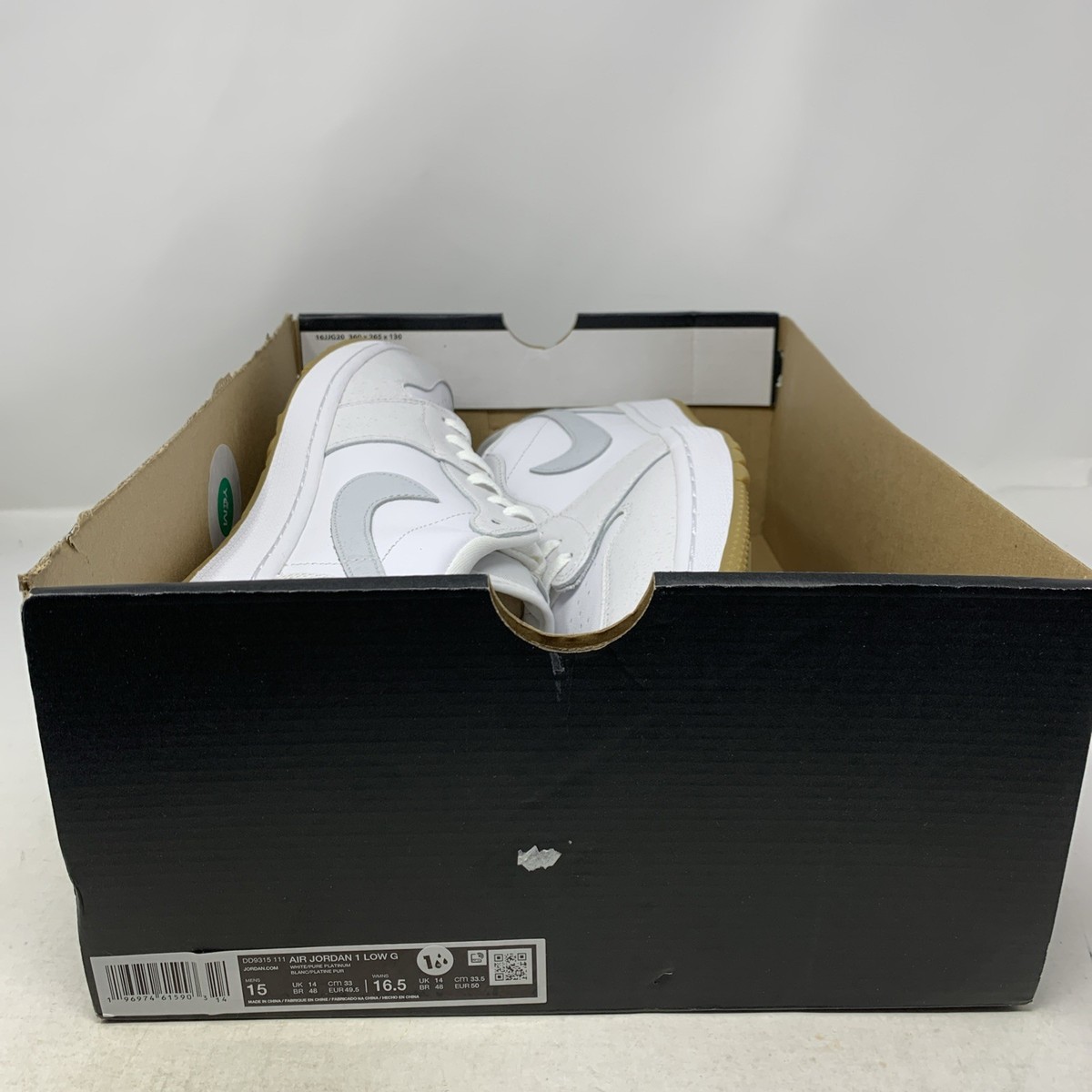 Size 15 - Air Jordan 1 Golf Low White Gum for sale online | eBay