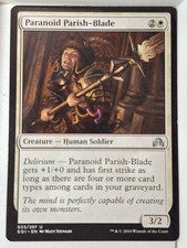 Paranoid Parish-Blade - Shadows Over Innistrad - Magic the Gathering MTG Nice!