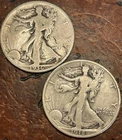 Usa 🇺🇸 Silver Coins Lot 1918 S 1936 Walking Liberty Half Dollars Historic