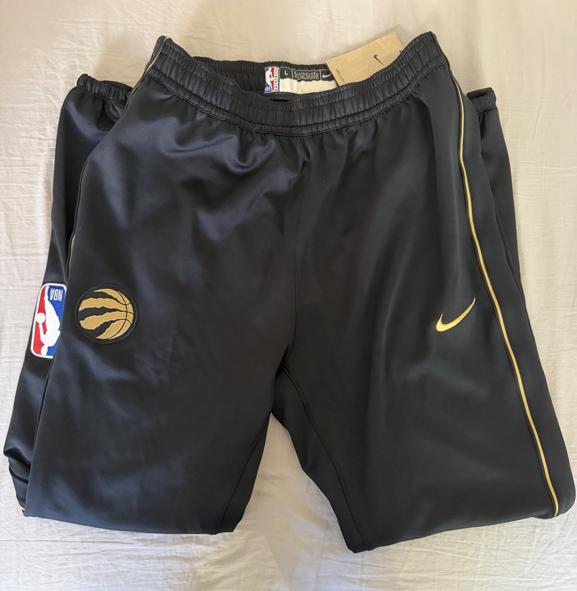 Nike NBA Toronto Raptors Warm Up Pants Authentic FB6745-010 Size L