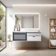 Wall Mount Station with 3 Metal Tool Holders, Multi-functional Storage Cabinet