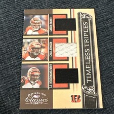 Carson Palmer/Chad Johnson 2007 Donruss Classics Timeless Triples PATCHES /250
