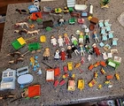 Large Vintage Playmobil Lot People Kids Carts Pony Nursery Dogs Cats Victorian