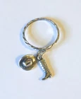 Vintage Sterling Silver Cowboy Hat & Cowboy Boot Charm Dangle Ring Size 5.5