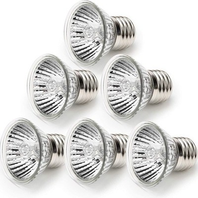 75W Sun Basking Lamp Bulb, 6 Pack Full Spectrum UVA UVB Reptile Heat Lamp Bul...
