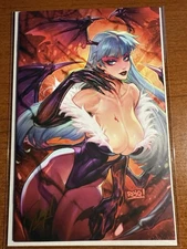DARKSTALKERS X STREET FIGHTER #1 SDCC 2025 Signed REIQ Artist Ed CAPCOM Morrigan