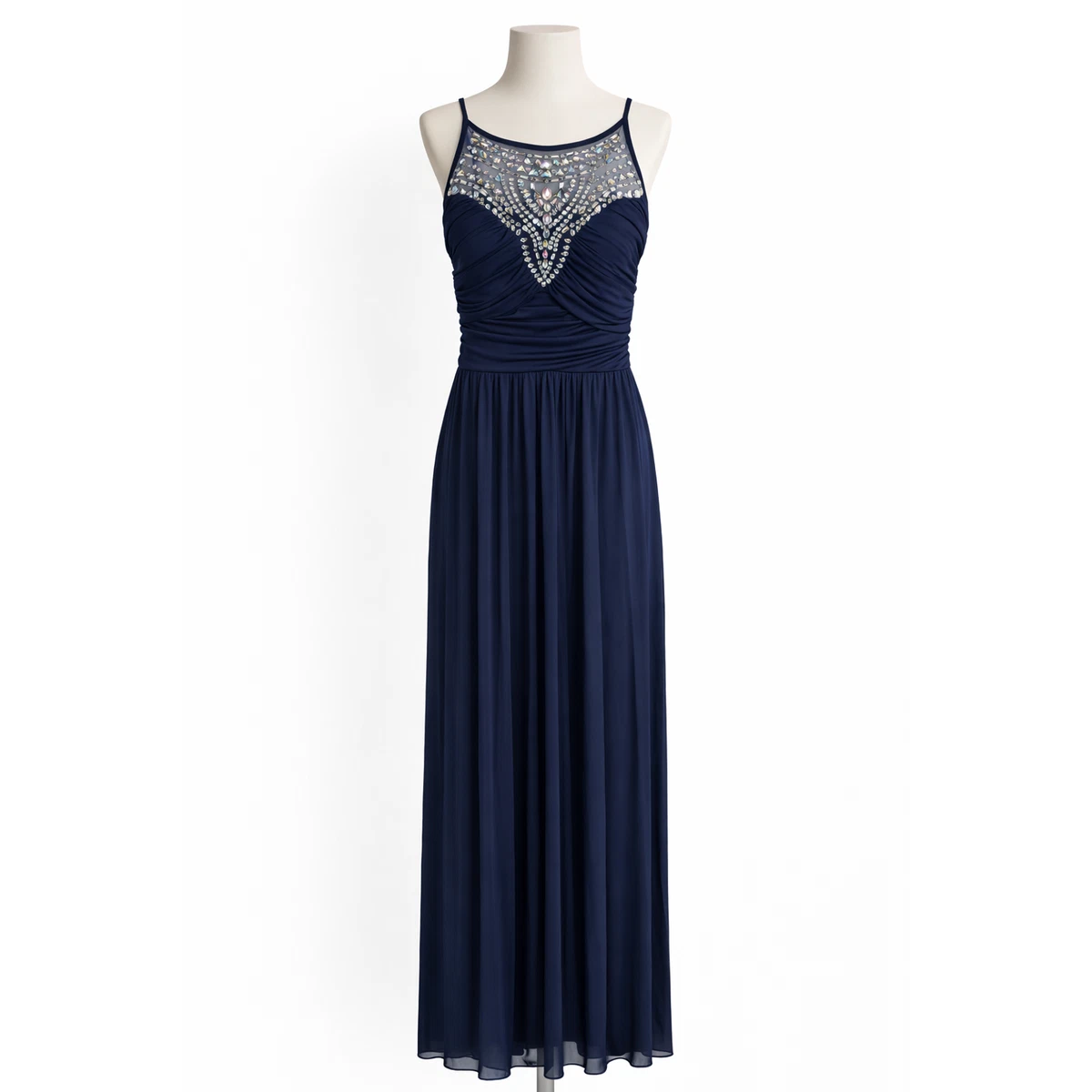 b darlin satin lace up dress in navy B. Dresses Blue for sale B. Darlin Blue Lace Dresses