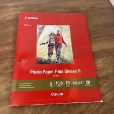 Canon Photo Paper Plus Glossy II PP-301 8.5x11 High Gloss Inkjet 9 Sheets