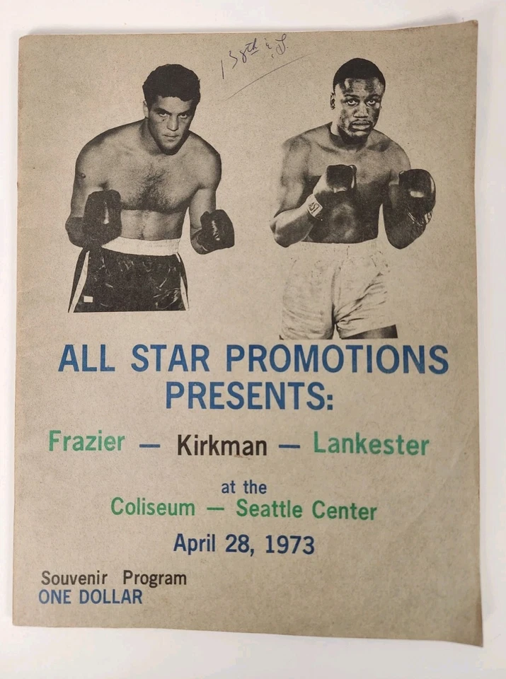 Joe Frazier Exhibition Boxing Program Seattle Center Coliseum April 28, 1973 - Image 2 of 4