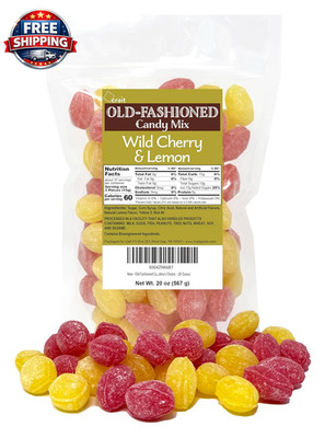 Assorted Hard Candy Old Fashioned Candy  Nostalgic Candy   Wild Cherry and Lemon