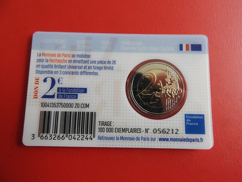 * Frankreich 2 Euro 2020 BU / Coincard * Union/Merci (Ki.7) - Bild 2 von 2