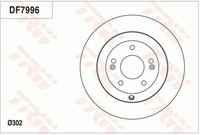 2X Bremsscheibe Trw DF7996 FüR Hyundai Kia Sorento Santa Xm FÉ 3 Dm Dma 2 Cm Suv