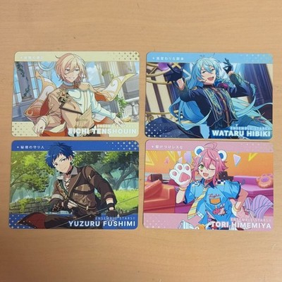 Ensemble Stars!! Carddass 4 Card Set Eichi Tenshouin Wataru Hibiki Yuzuru