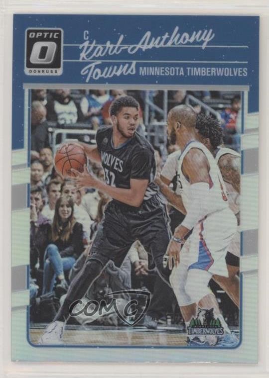 2016-17 Panini Donruss Optic Holo Silver Prizm Karl-Anthony Towns #128 kk9