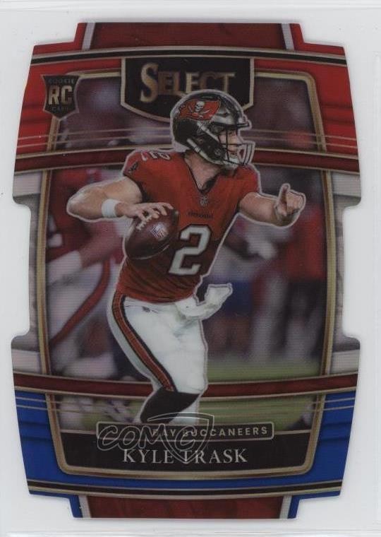 2021 Panini Select Concourse Red & Blue Prizm Die-Cut Kyle Trask #63 uk2