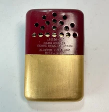 EARLY 1950s JON-E HAND WARMER STANDARD SIZE PAT. PENDING Rare Red Gold Vintage