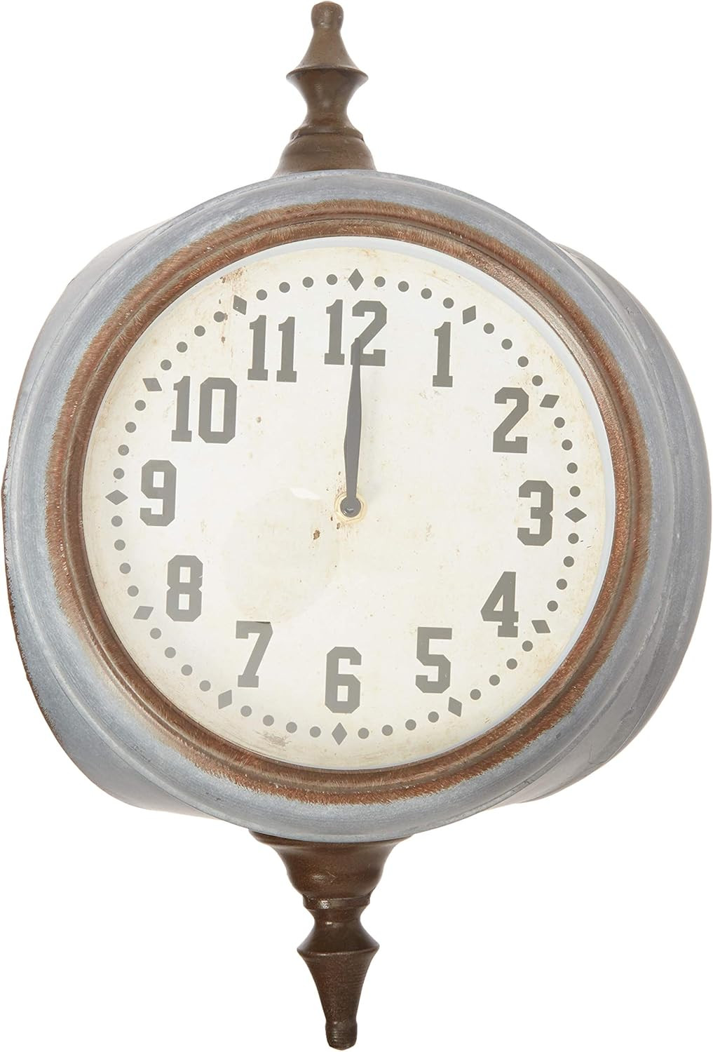 Metal Double Sided Wall Clock