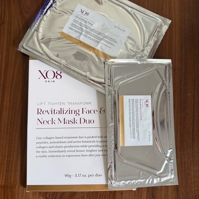 XO8 Skin Revitalizing Face & Neck Mask Duo - NEW / Sealed