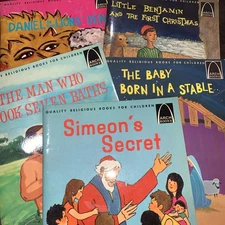 Lot of 5 Arch Books Vintage Childrens Learning Religious Bible Stories Simeon