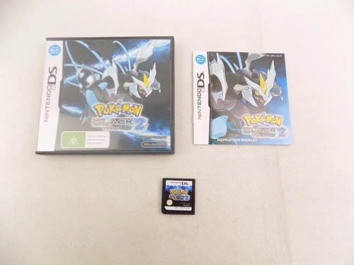 Like New Nintendo DS AUS PAL Pokemon Black Version 2 - Inc Manual