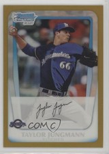 2011 Bowman Draft Chrome Prospects Gold Refractor 28/50 Taylor Jungmann 2r8