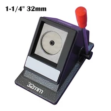 Open Box Manual Stand Puch Die Cutter Button Graphic Vertical Cutter 1-1/4" 32mm