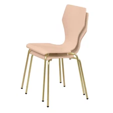 angelo:HOME Set of 2 Enna Mid Century Modern Bentwood Dining Chairs Pink