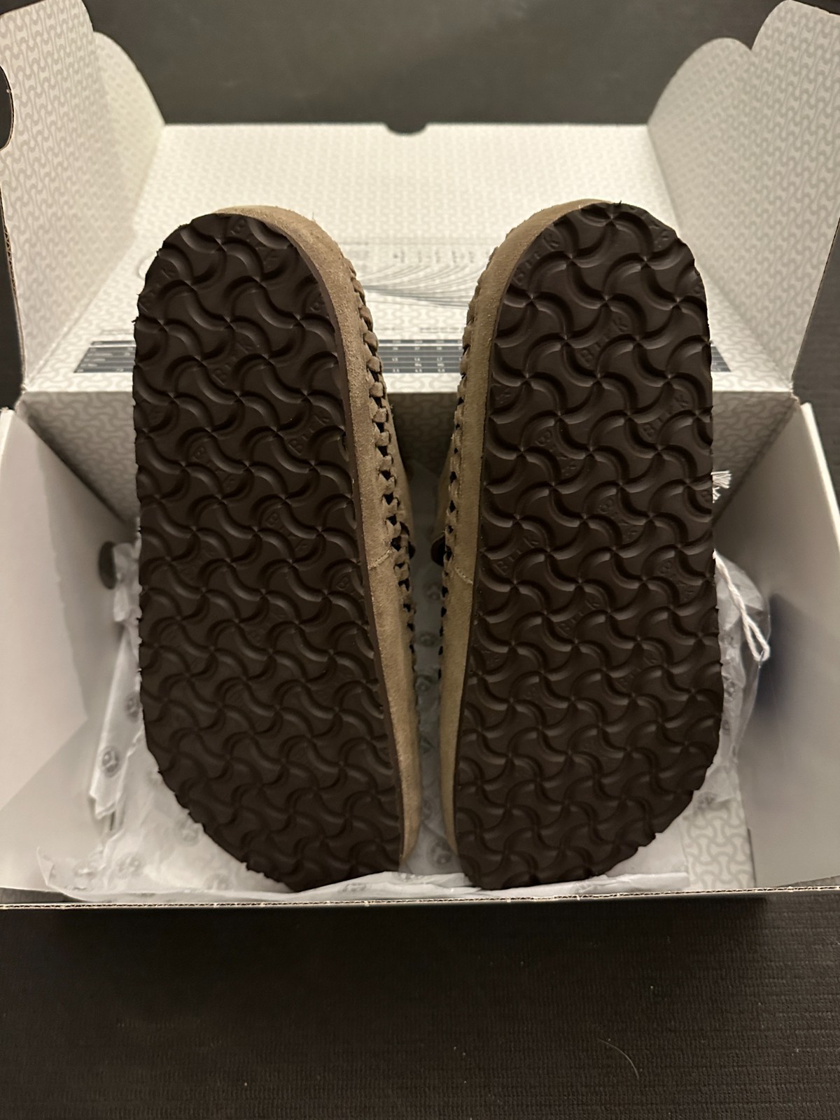 FW23 Kith for Birkenstock London Braided Shearling Taupe Beige Size EU 42 / US 9 image 6