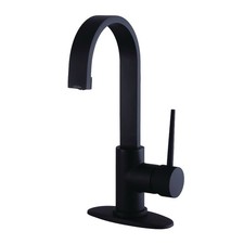 Kingston Brass LS821.NYL New York 1.2 GPM 1 Hole Bathroom Faucet - Black