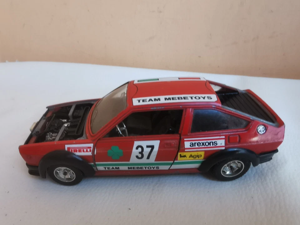 Mattel Mebetoys Alfasud Sprint rally scala 1/24 incompleta - Immagine 4 di 4