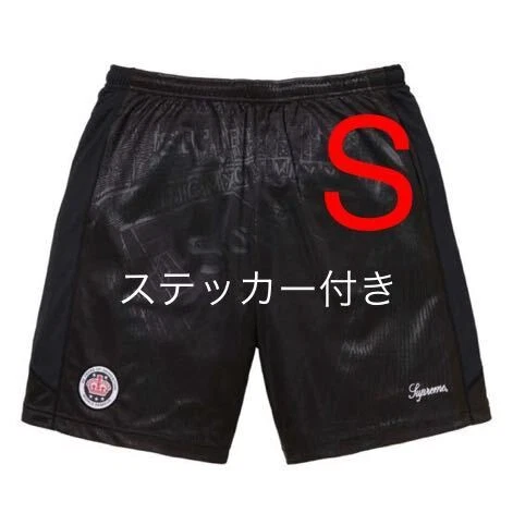 Short de football noir Supreme Jacquard noir Supreme Jacquard neuf S 24SS