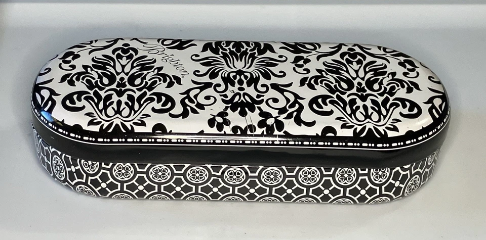 Gafas de sol BRIGHTON, gafas, estuche con cubierta de hojalata, blanco y negro, geométricas Foto 2 de 4