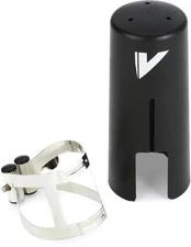 Vandoren M|O Bass Clarinet Ligature and Cap - Pewter
