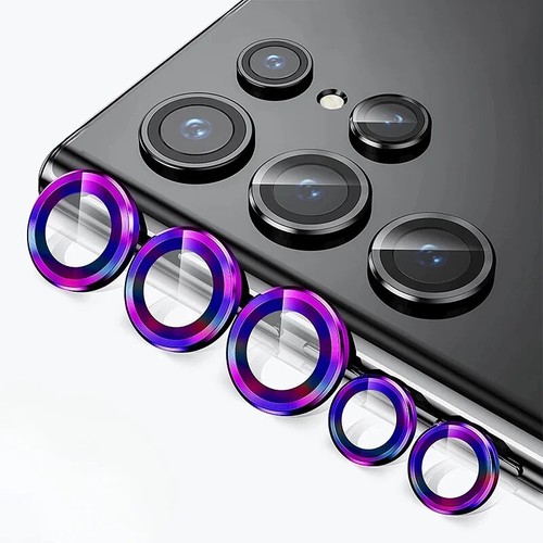 Metal 9H HD Glass Camera Protector for Samsung Galaxy S25 Ultra Alloy Lens Rings - Picture 9 of 21